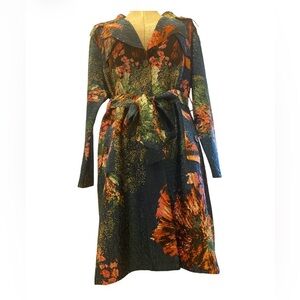 Rossi Roma Floral Patterned Long Sleeve spring jacket size XL